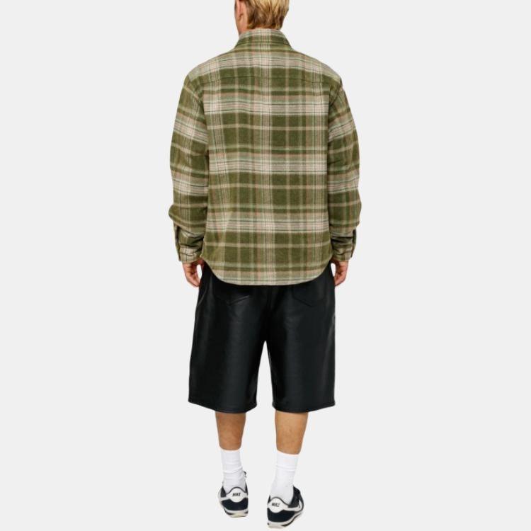 Stussy FW24 HEAVY WASHED PLAID SHIRT logo Unisex 1110339