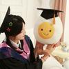 Series Super Cute and Fun Doctor's Boiled Egg Plush Companion Comfort Doll Graduation Gift