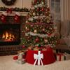 Folding Velvet Christmas Tree Collar Strip Design Christmas Tree Base Protector  Farmhouse
