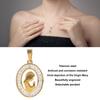 Virgin Mary Pendant Exquisite Carving   Steel Virgin Mary Jewelry for Men Women Daily Wear