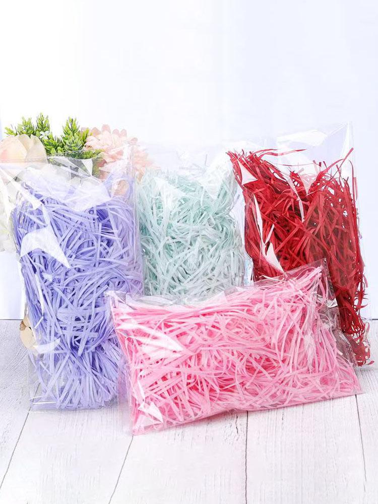 Multicolored Shredded Crinkle Paper Strands Shredded Crinkle Confetti DIY Gift Box Filling Party Wedding Christmas Decor