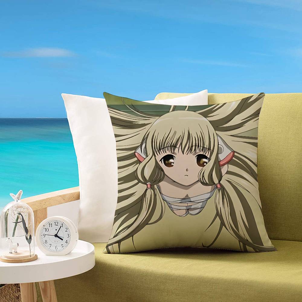 Süße Anime Cchobits Personalisierbare quadratische Kissenbezüge Stilvoll Und Weich Perfekt Für Betten Autos Und Sofas