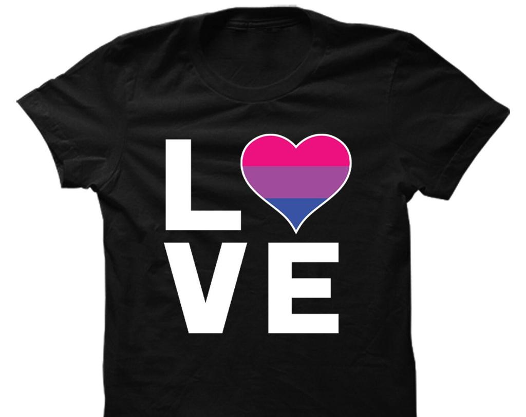 Love Bisexual Heart - Women's T-Shirt and kids tshirt - LGBTQ+ Pride Parade Proud Equal Lesbian Gay Trans Rights
