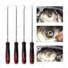4PC Professional Seal Hook Kit - Heavy Duty Oil Screwdrivers w/Ergonomic Grip for Auto Repair/Plumbing, Mechanics Tool Set
