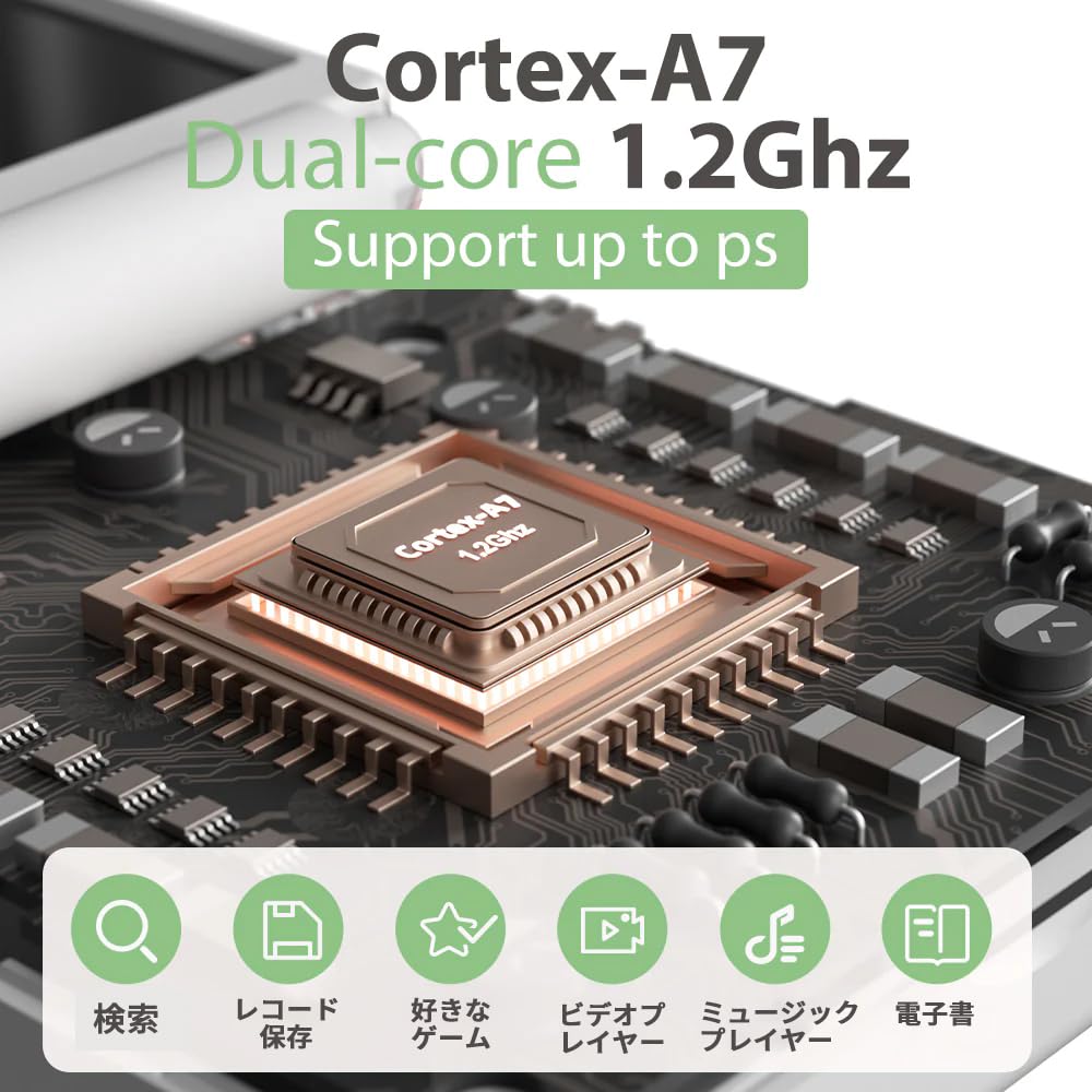 Miyoo Mini Flip Whatsko Handheld Game Console, Linux System, 2.8-inch Screen, Foldable Retro Game Console, Japanese Language Support, WiFi, 2500mAh, 6