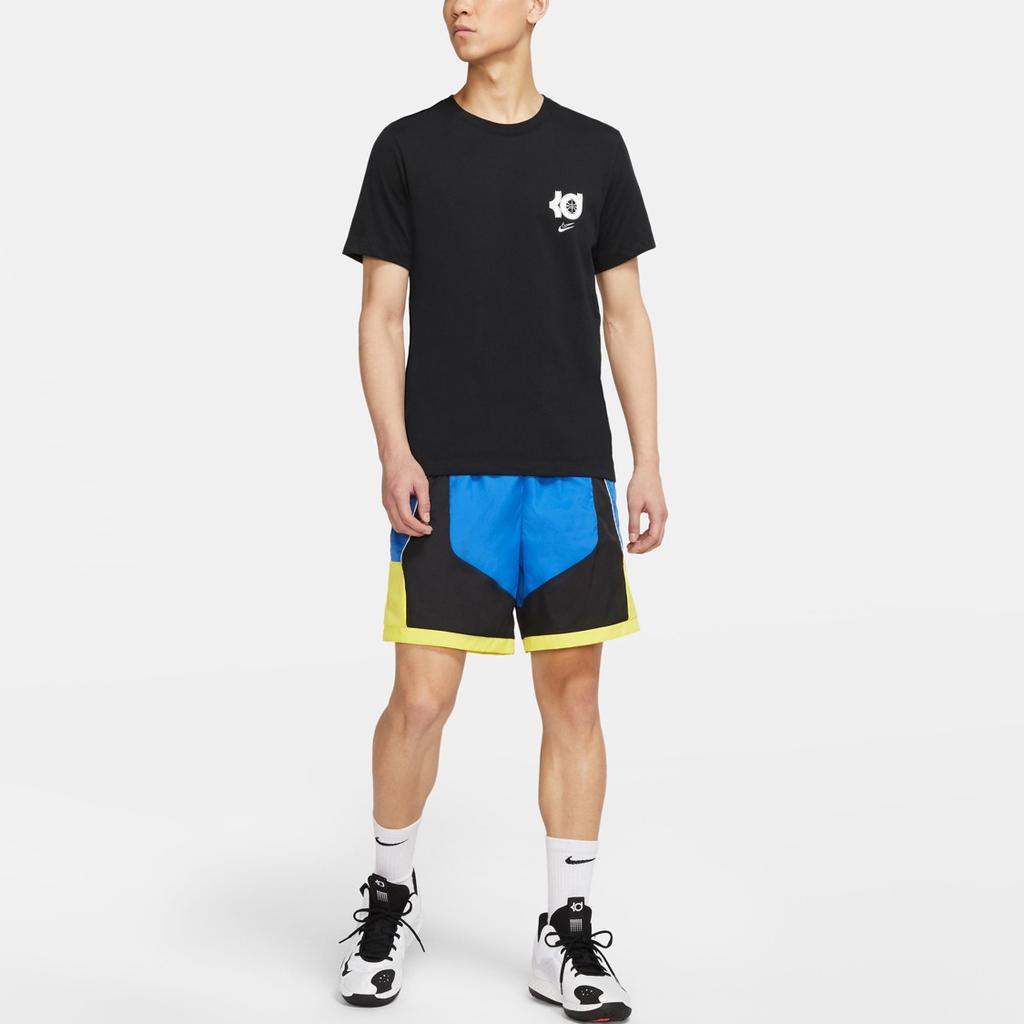 Nike Men's Black Retro Printed Crewneck Loose-Fit T-Shirt