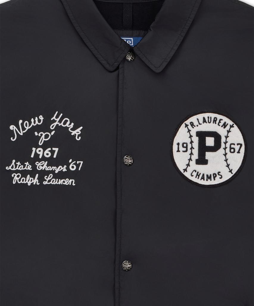 Polo Ralph Lauren [Baseball Capsule] Baseball Patch Coach Jacket - Black