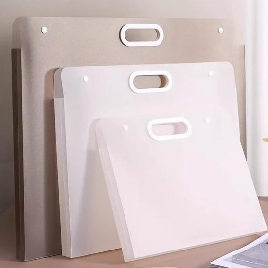 Dosar de portofoliu de artă 17x13inch/13x11inch cutie de depozitare din plastic cu mâner pentru A3 A4 desen schiță fotografie poster