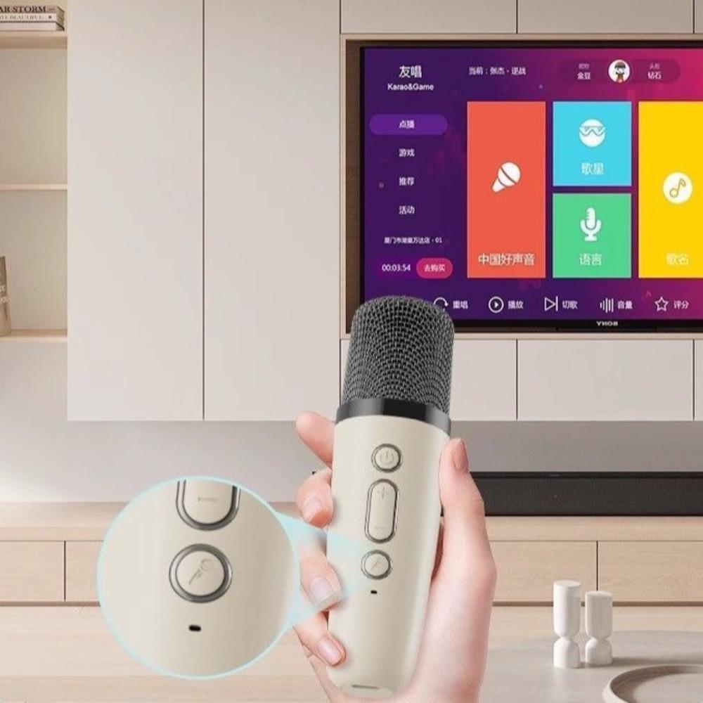 K12 Portable Bluetooth Speaker Bluetooth Audio Karaoke Microphone Mini Karaoke Machine  Adult