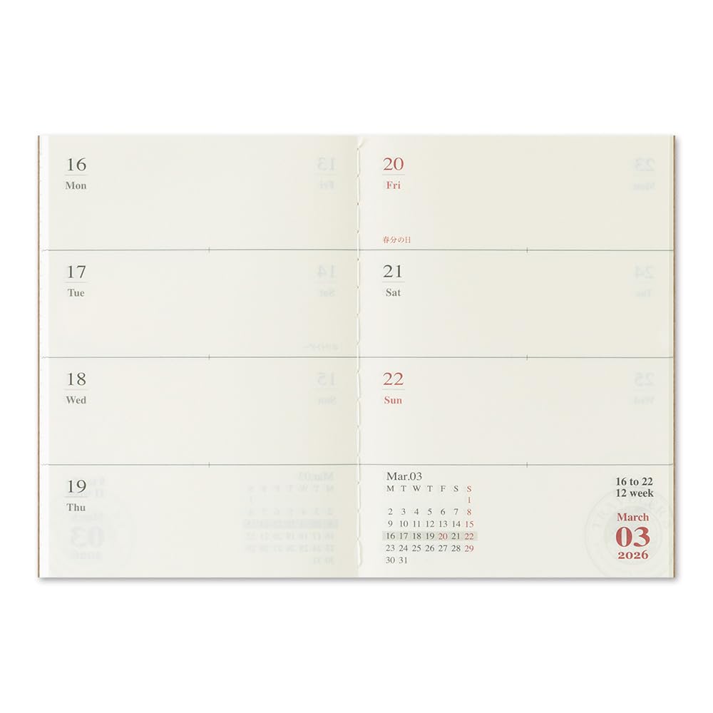 Notebook Planner Refill 2026 Passport Size Weekly 14498006 January Traveler's (Starts 2026)