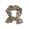 Silk scarf square scarf high-end decorative fashion scarf retro plaid headscarf summer women's pastoral silk scarf
