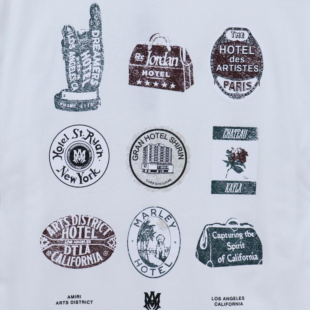 2206 Amiri 2025 Letní nové pánské a dámské volné vysoce kvalitní bavlněné tričko pro větší děti