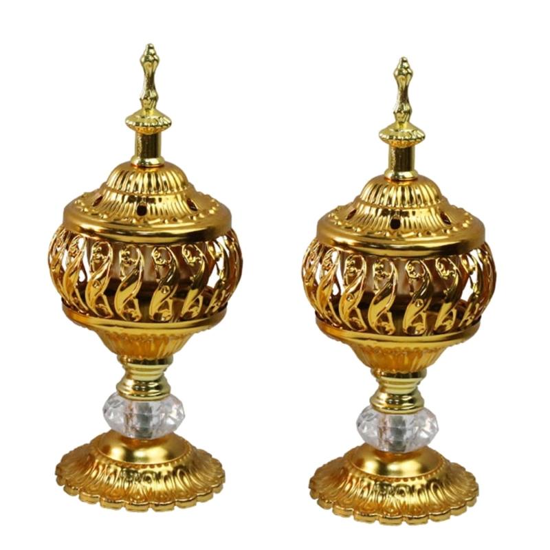 Arab Style Incense Burner Wrought Iron Yoga Studio Decoration Supplies for Dormitory Bedroom Praying Gift Accessory