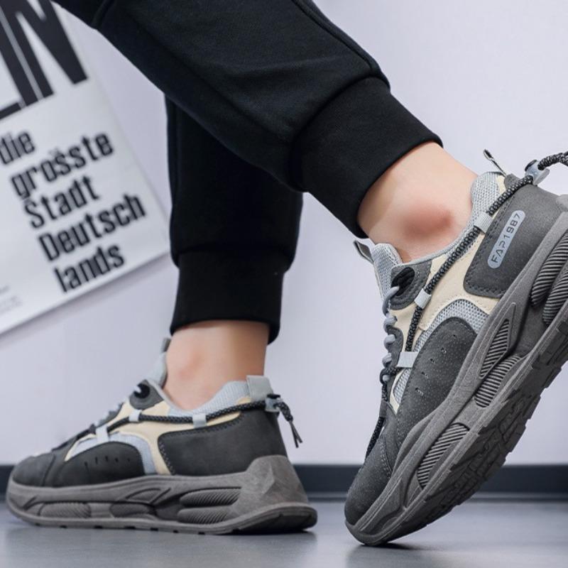 Luxury Men's Platform Sneakers Breathable Running Shoes New Thick Soled Casual Shoe Mens Tennis Training Shoes Lace Up Dad Shoes