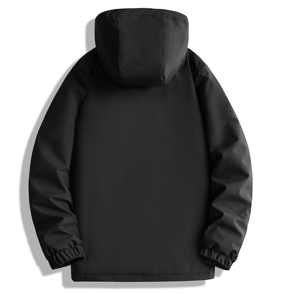 New Casual Workwear Hooded Cotton Coat, Winter Windproof Cotton Jacket, Large Size Jacket, Plus Velvet and Thickening