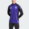 Adidas Tyskland Tiro 24 Konkurranse Treningstopp Langermet Fotballskjorte Herre Topper Lilla Svart IP8242