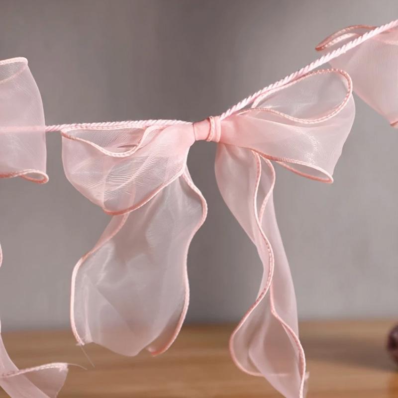 2m Ribbon Backdrop Reusable Glittering Fishtail Tulle Shimmering Wedding/Birthday 10pcs