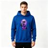 Men Anime Satoru Gojo Print Pullover Hoodie Casual Long Sleeve Streetwear Sweatshirt