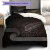 Ropa de cama con patrón de Rugby de los All Blacks Decoración del hogar Regalo de Cumpleaños (1 * funda nórdica + 2 * fundas de almohada, sin núcleo)
