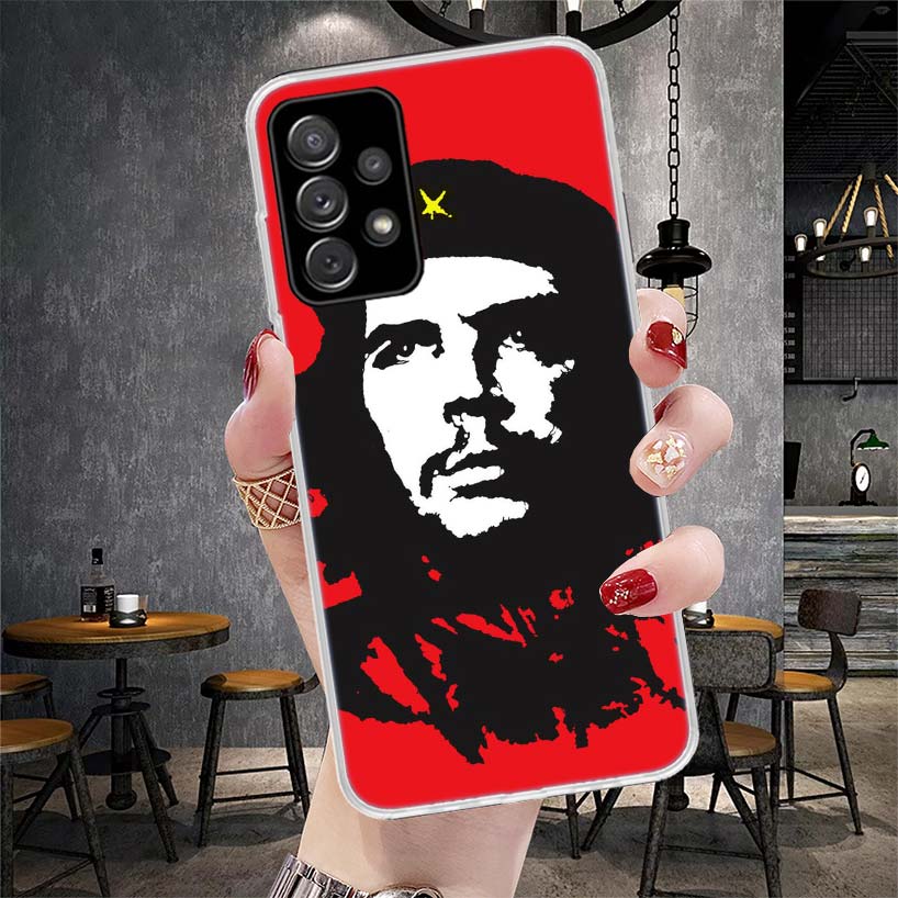 Che Guevara Cigarett Phone Case For Samsung Galaxy A12 A22 A32 A52 A72 A02S A51 A50S A71 A70 A31 A20S Note 20 Ultra S10 A10S Gal