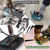220V 2 in 1 Rework Soldering Station Digital Display SMD Hot Air Gun Solder Iron Portable Welding Desoldering Repair Tools