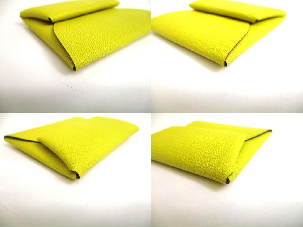 Authentisches HERMES Sun Blue Frida Chevre Myzore Leder Münzetui Bastia #b086 Geöffnete Schachtel