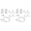1/2 Set Roller Blind Fittings 17mm Roller Blind Brackets with Beaded Chain Curtain Roller Accessories for Blinds Repair