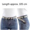 No Hole Punch Men's & Women's Braided Belt Elasticated Stretch Canvas Belt Korean Version Versatile Student Belt