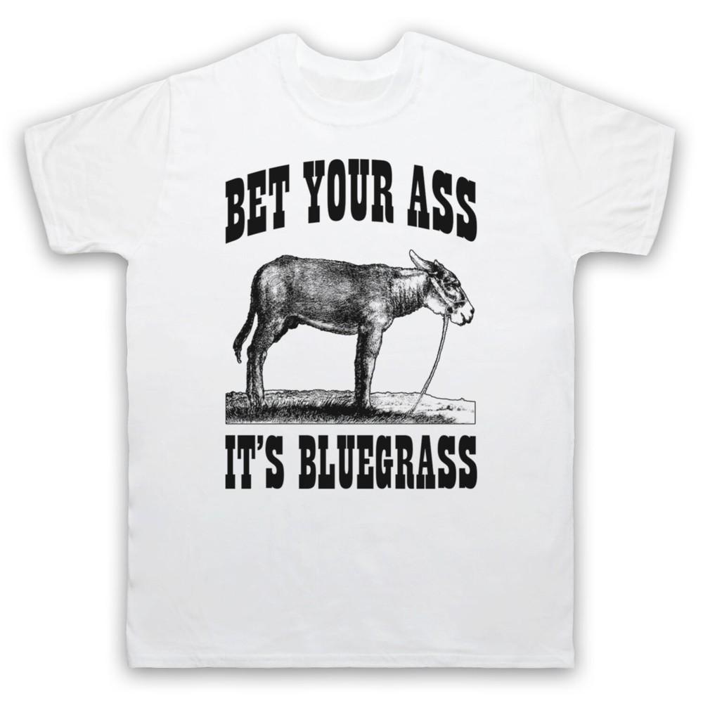 

Спорим на задницу, это Блюграсс Музыка Лозунг Смешная Комедия Мужская и Женская Футболка 2XL