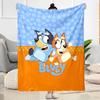 1pc Bluey Bingo Adventure blanket Soft and Warm for Sofa Office Camping Travel Livingroom Great Gift for Friends and Family Comfortable