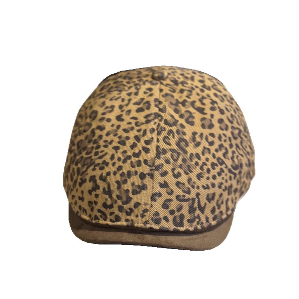 New Leopard Print Advance Hat Women's Spring and Autumn Style Personalized Beret Retro Duckbill Hat