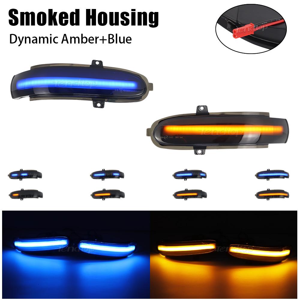 2Pcs Dynamic LED Turn Signal Light for Mercedes Benz C W203 T-Model S203 CL203 Rearview Mirror Indicator Lamp