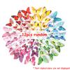 12/24/48pcs Color Butterfly Magnetic Stickers Reusable Refrigerator Decor DIY Wall Decals Home Decoration Accessories