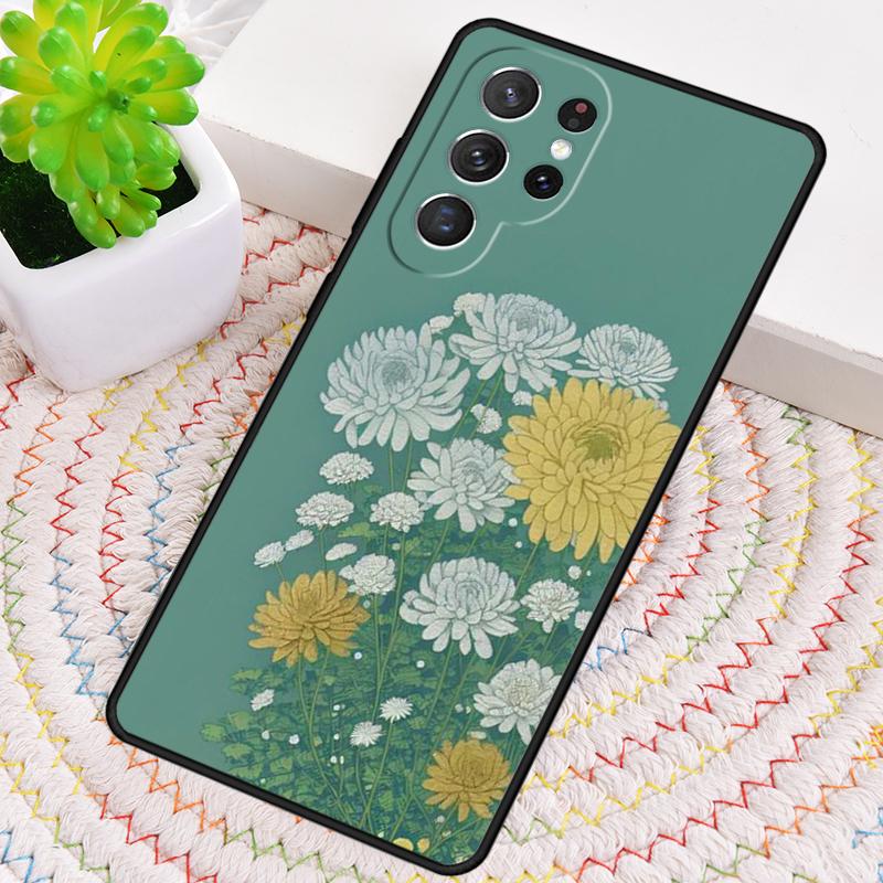Chrysanthemum Phone Case for Samsung Galaxy note 10 pro S26 Ultra S23 S24 FE S25 S21 S22 PLUS shockproof Cove