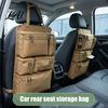 Heavy Duty Car Organizer Tactical Seat Back Organizer Oxford Cloth Universal Backseat Storage Bag One-Piece with Multiple Pockets for Trucks