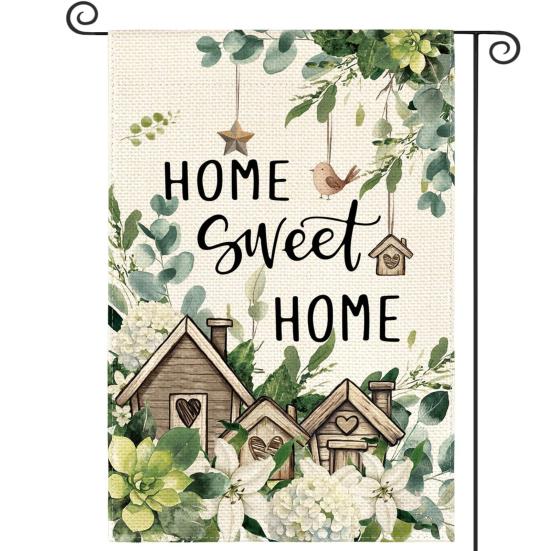 

Double-Sided Garden Flag for Porch 12x18 Inch Fade-Resistant Spring Floral Butterfly Print Decorative Flag for Outdoor Yard Patio Mailbox Seasonal I