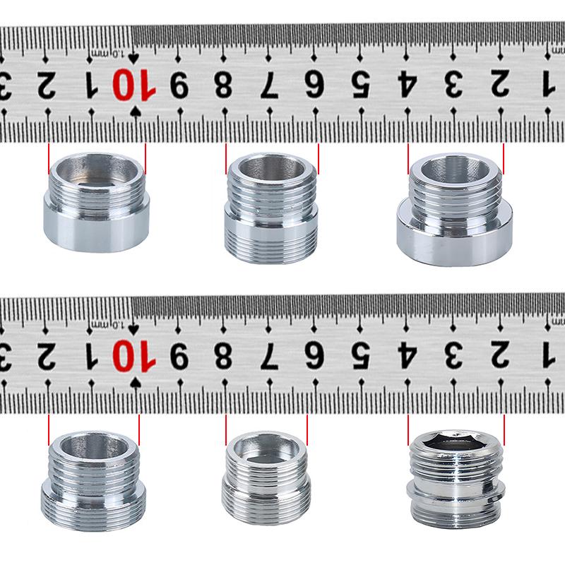 Water Faucet Coupler 1/2'' M16 M18 M20 M22 M24 M28 Thread Connector Tap Shower Adapter Bubbler Kitchen Bathroom Reducer Joint
