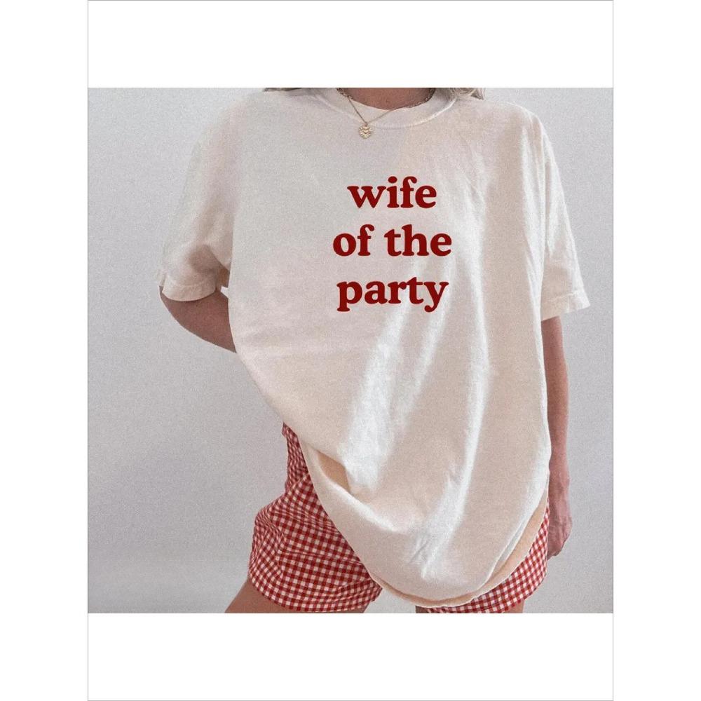 

Casual for Party Wife Perfect Gift for Brides-To-Be Unique Engagement Party Apparel Bachelorette Party Top S
