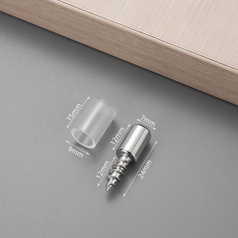 

1/4/8/10/20 шт. Крестовой саморез с резиновой втулкой для поддержки ламината, для домашнего шкафа-купе, стекла, твердые противоскользящие гвозди для перегородок 20 Sets