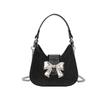 Chic Small Batch Crystal Chain Underarm Tote Bag 2024 New Spring Single Shoulder Crossbody Bag