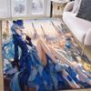 Floor Mat Soft Flannel Rug Non-Slip Absorbent Mat for Bathroom Bedroom Home Decor Genshin Impact Furina
