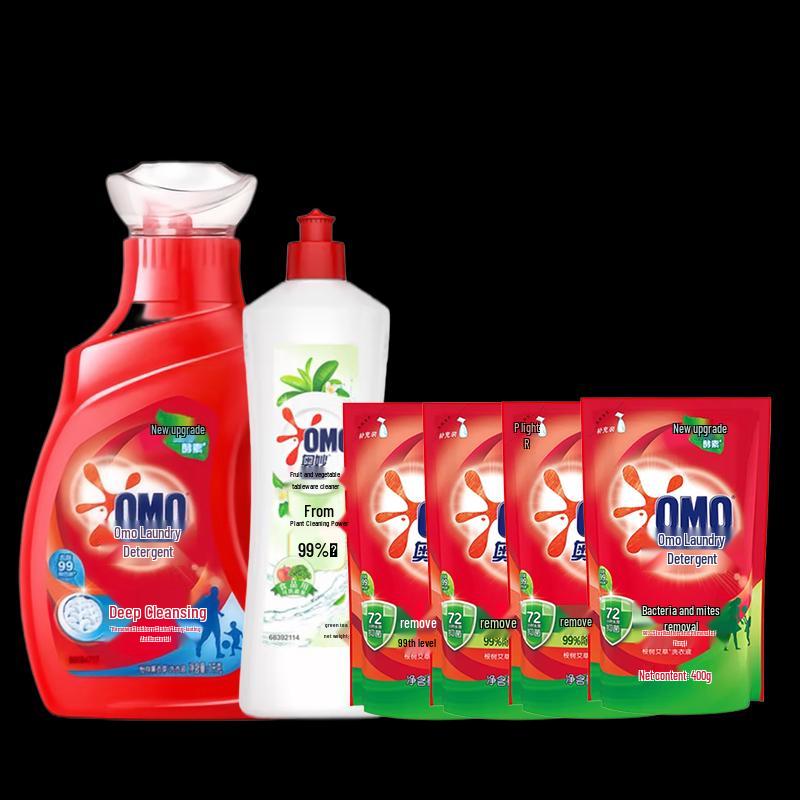 Omo Laundry Detergent & Dish Soap Set