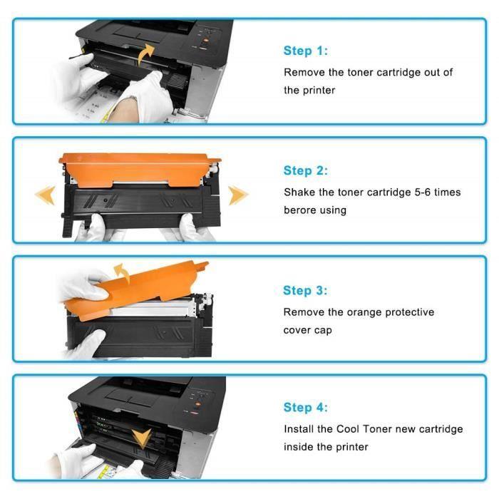 Cool Toner Compatible 404S CLT-P404C CLT-K404S CLT-C404S CLT-M404S CLT-Y404S K404S Cartouche de Toner pour Samsung Xpress C430 C4
