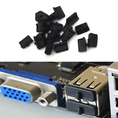 20 vnt. minkšto plastiko USB prievado kištuko dangtelio dangtelis nuo dulkių, skirtas moteriškam galui