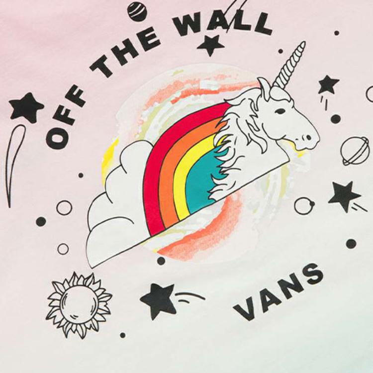 Vans T Shirts Women's Multicolor Crew Neck Moderate Straight Fit VN0A54LDUUZ