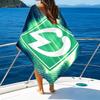 Green Werder Symbol Beach Towel - Soft, Absorbent Microfiber, Lightweight, Ideal for The Beach, Parties, Travel, Camping fan gifts