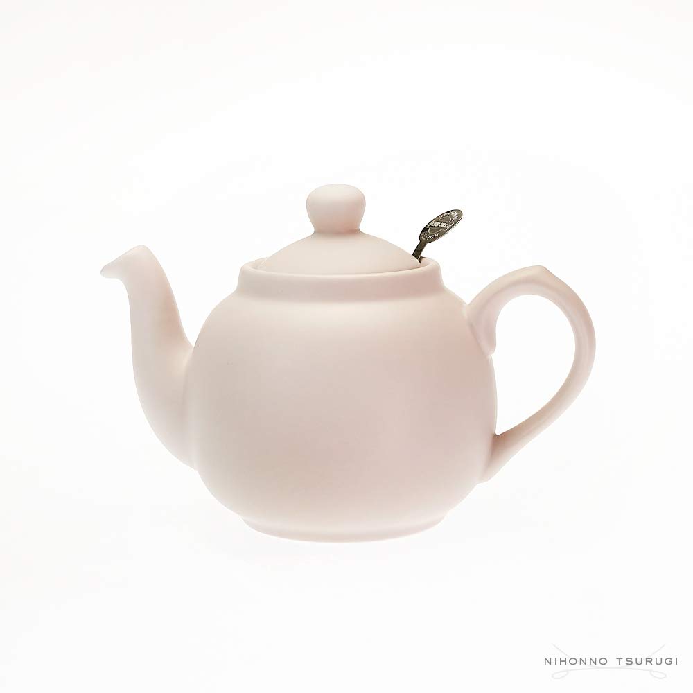 LONDON POTTERY Farmhouse Teapot, 2-Cup, Nordic Pink, 580151