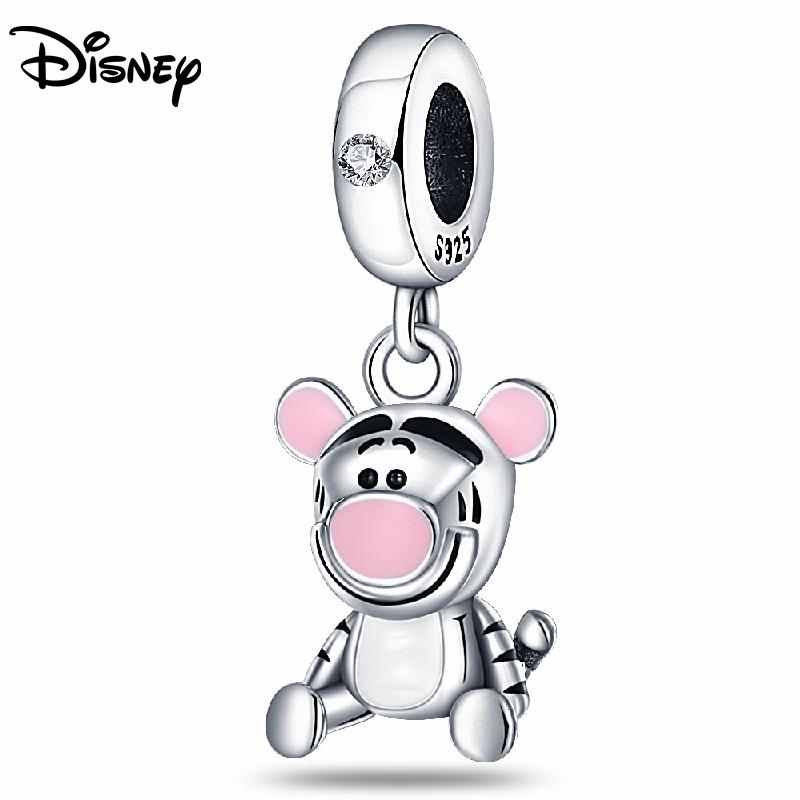 925 Silver Disney Mickey Zootopia Boutique Charm Pendant Fit For Necklace Original Bracelet DIY Fine Festival Women's Party Gift