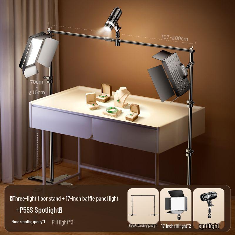Broadcast Fill Light: LED Desktop Top Light for Live Room Photography and Professional Lighting