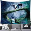 Yaratıcı Kurt Baykuş Goblen Yaban Hayatı Ev Dekorasyon Yatak Odası Oturma Odası Arka Plan Duvar Dekoratif Goblen